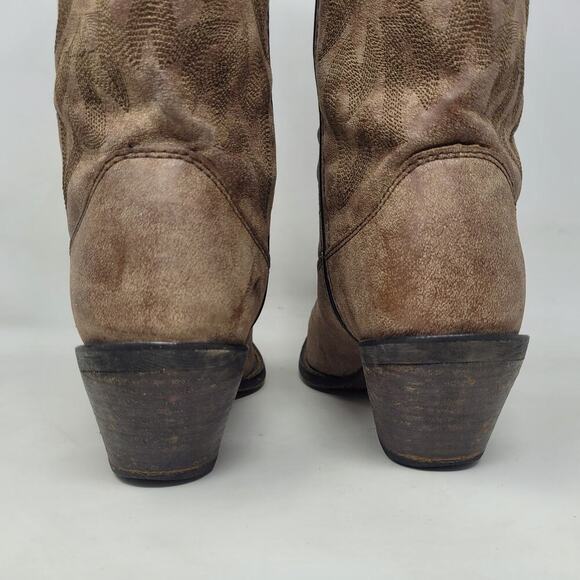 Durango Boots Women 6.5M Brown Faux Leather Western Cowboy Rodeo Cowgirl DCRD145 - Picture 10 of 12